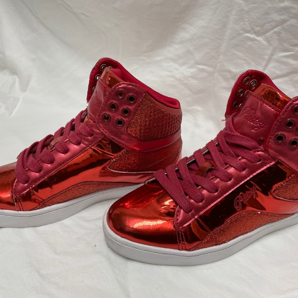 Pastry Pop Tart Glitter -Adult Sneaker-Red